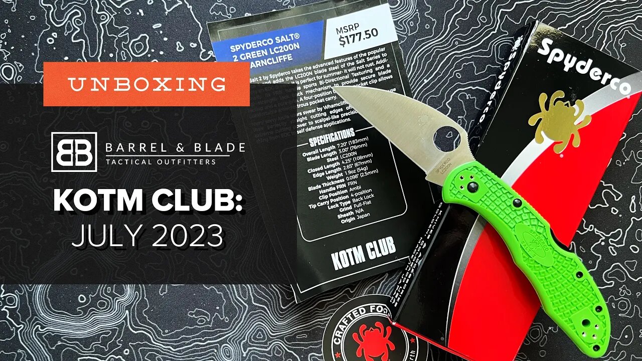 The PERFECT Summer Knife - Unboxing the July 2023 KOTM Club from Barrel and Blade