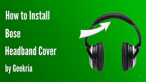 How to lnstall Bose Headphones Headband Cover | Geekria