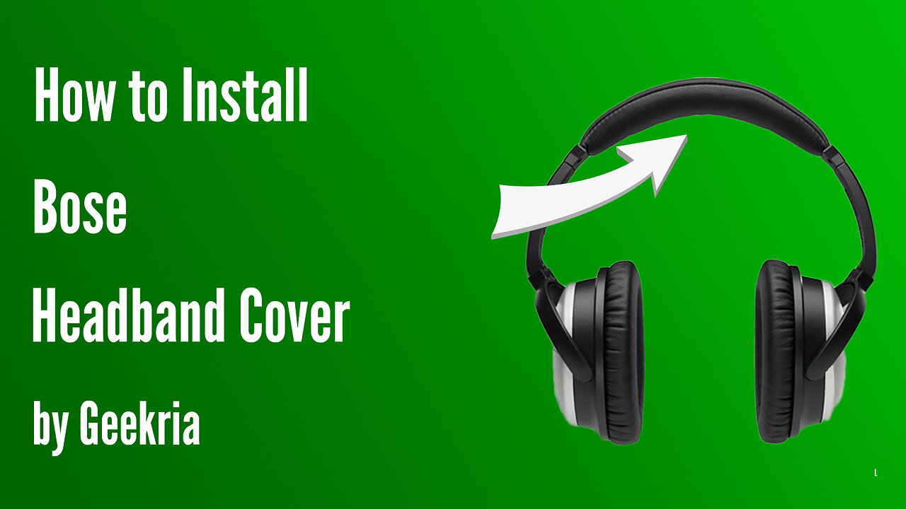 How to lnstall Bose Headphones Headband Cover | Geekria