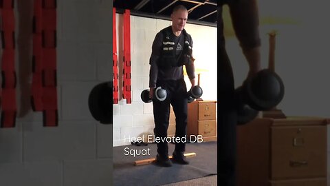 DB Squats (Heels Elevated)