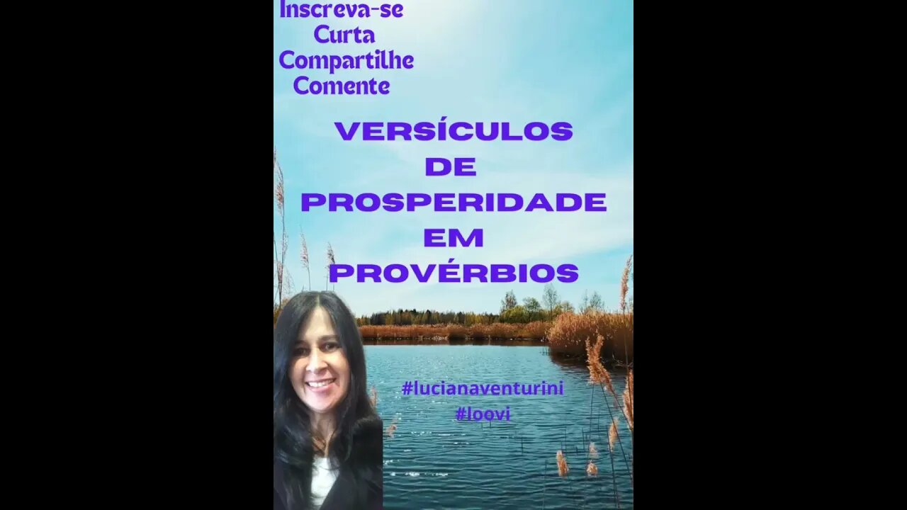 Versículos de prosperidade em provérbios #lucianaventurini #loovi #shorts