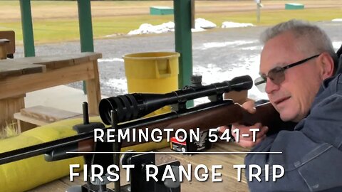 1994 Remington 541-T bolt action 22lr rifle with Weaver T-10 scope First range trip. Likes automatch