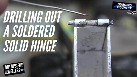 Drilling Out an Accidently Soldered Up Hinge