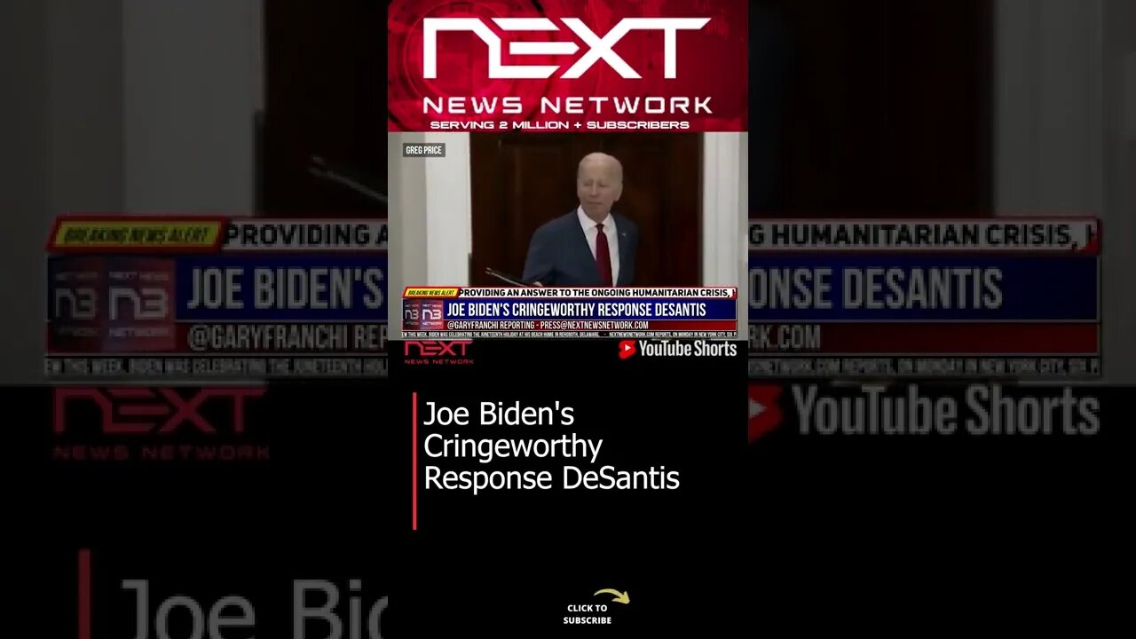 Joe Biden's Cringeworthy Response DeSantis #shorts