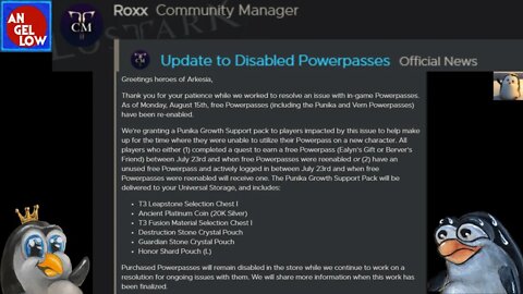 "Free" Powerpasses are Re-Enabled?!? Roxx's Forum Post about the Update to Powerpasses!