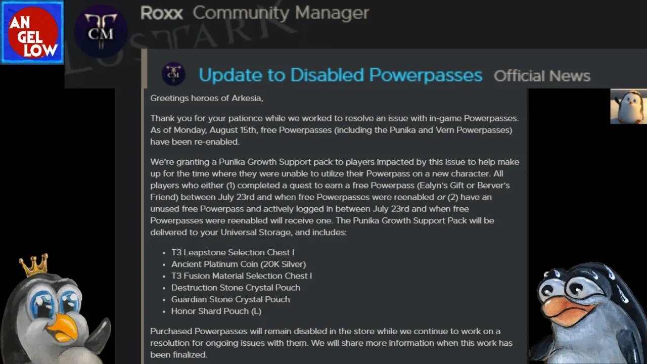 "Free" Powerpasses are Re-Enabled?!? Roxx's Forum Post about the Update to Powerpasses!