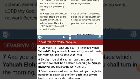 The [UNKNOWN] Commandments of YHWH - Lots of Commandments Found - Deuteronomy 16