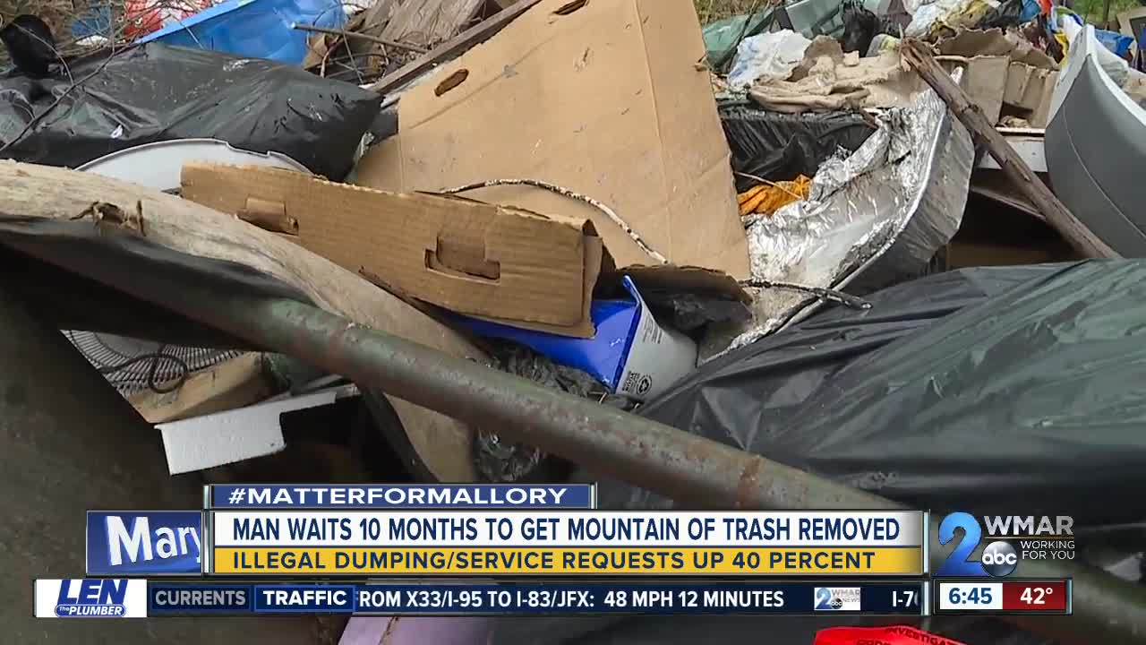 Westport man waits 10 months for city to remove mountain of illegally dumped trash