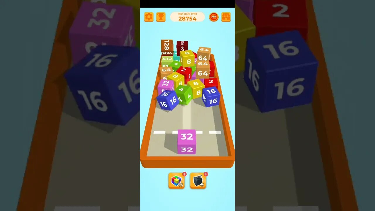 2048 chain cube gameplay 27