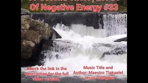 10 Second Short Of Let Go Of Negative Energy | #meditation #shorts #shortsvideo #waterfall #33