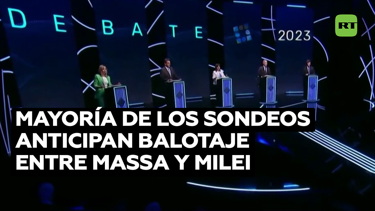 Argentina: Mayoría de los sondeos anticipan balotaje entre Massa y Milei