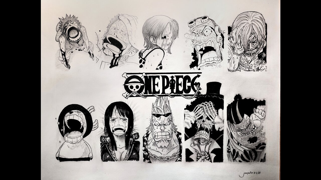 One Piece Art - Strawhat's Crew