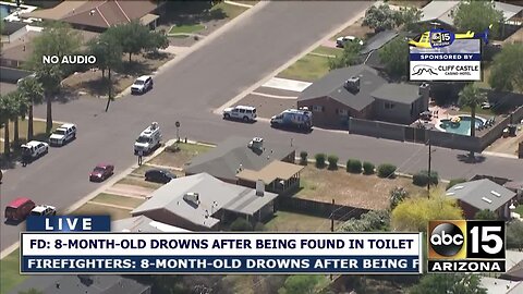 8-month-old dies after being found in a toilet at a Phoenix home