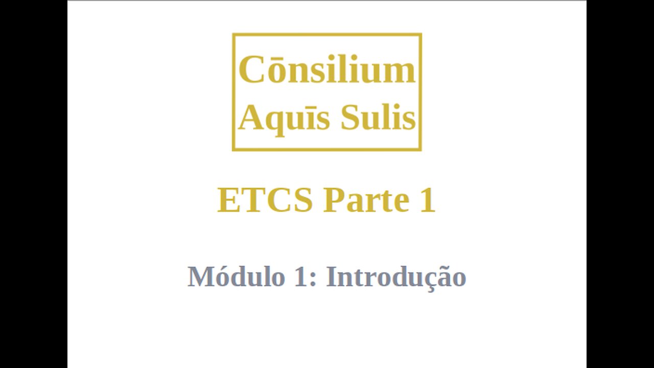 ETCS Parte 1 Módulo 1 (Português)