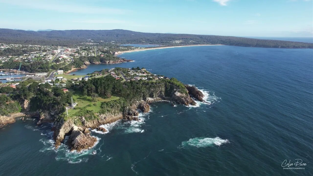 Eden Twofold Bay 27 January 2022 by drone