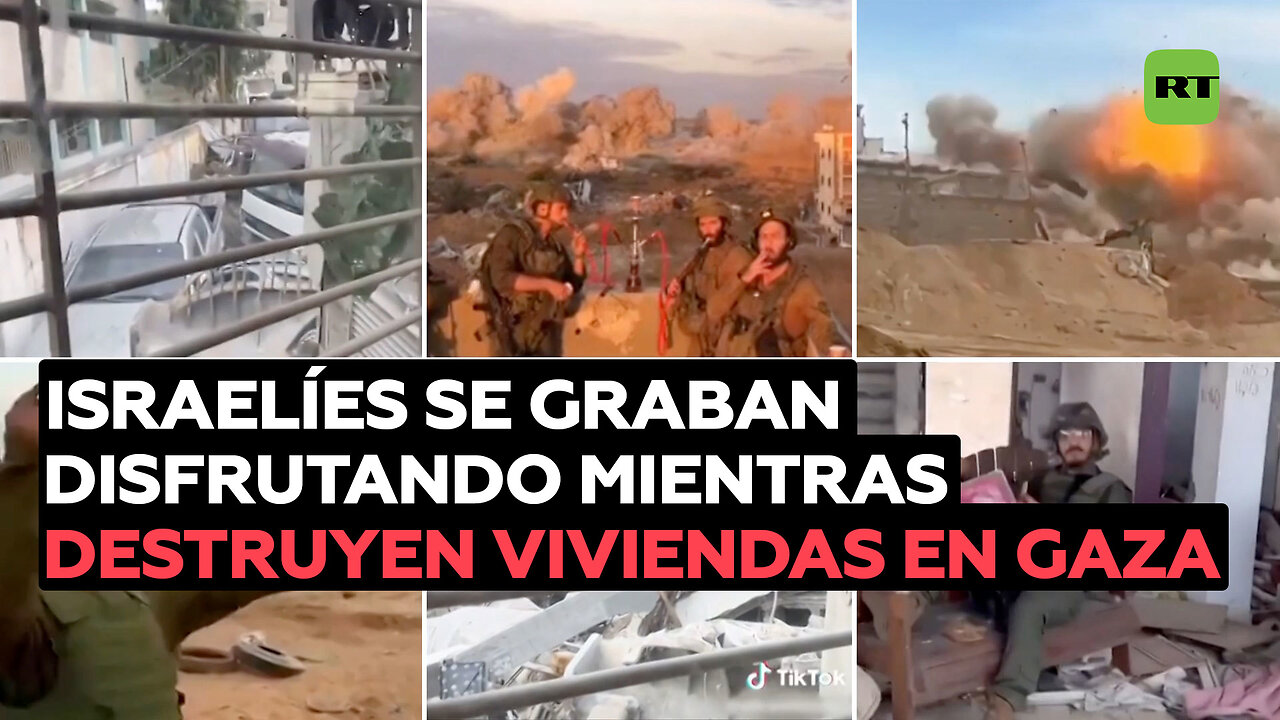 Soldados israelíes se graban disfrutando mientras destruyen viviendas palestinas en Gaza