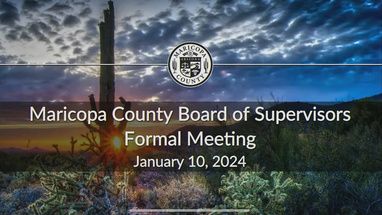 Maricopa County BOS Disrespect Taxpayers