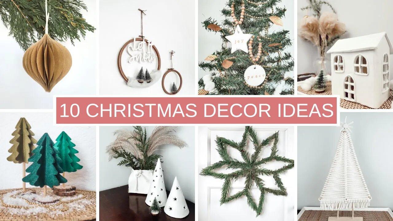 TOP 10 CHRISTMAS DECOR IDEAS | Minimal and Aesthetic Home Decor Projects