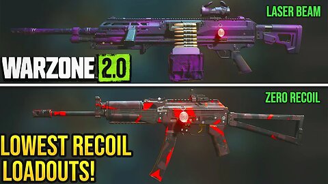 WARZONE 2 TOP 5 ZERO RECOIL LOADOUTS in SEASON 1! (Warzone 2 Best Loadouts)