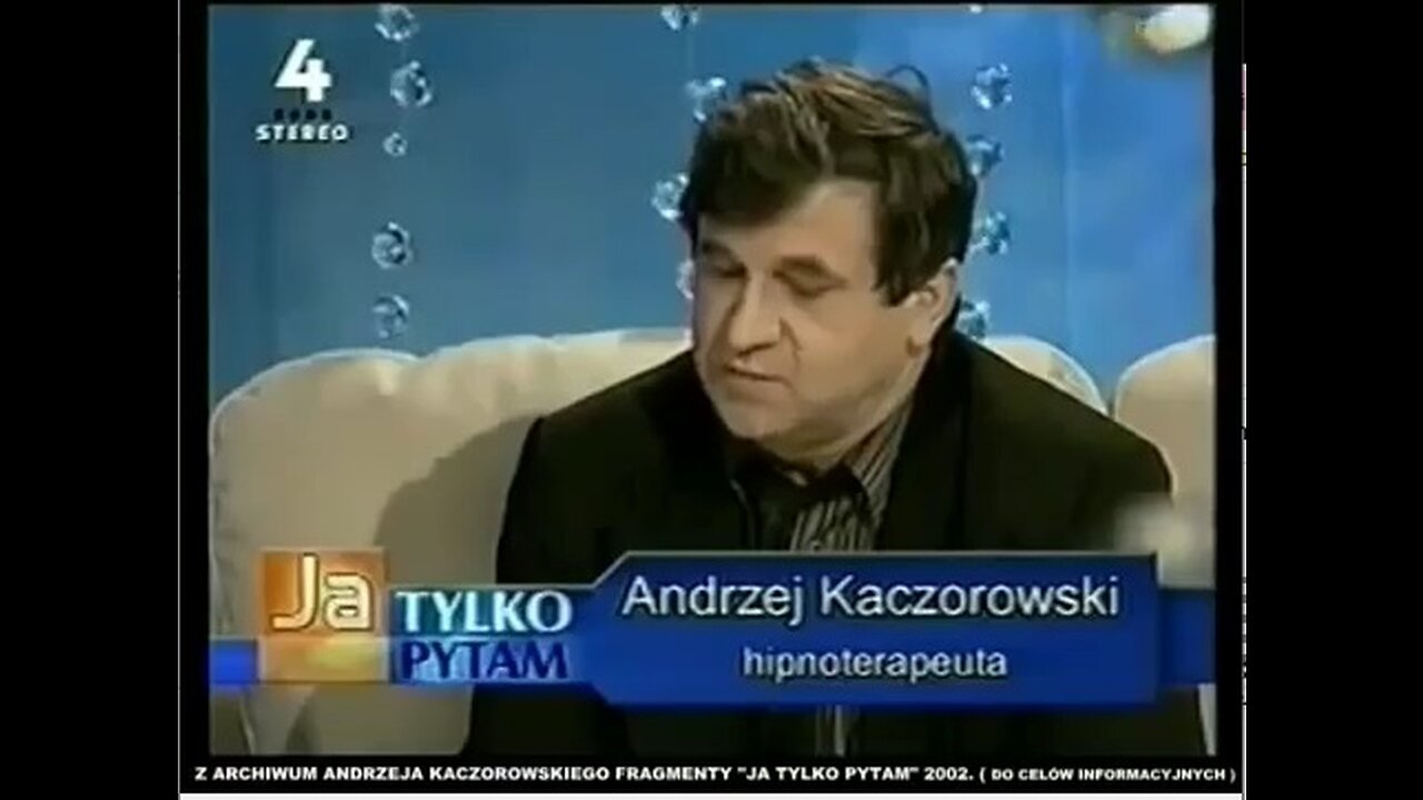 EKSPERYMENTY HIPNOZY - CZŁOWIEK W TRANSIE,HIPNOZA MEDIALNA,WIDOWISKOWA, SEANS PSYCHOMANIPULACJI 2002