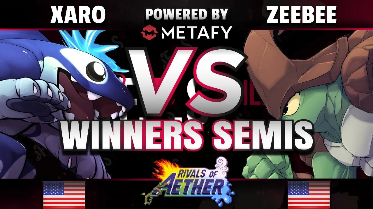 FPS4 Online - Xaro (Orcane) vs. InC | ZeeBee (Kragg/Etalus) - Rivals of Aether Winners Semis