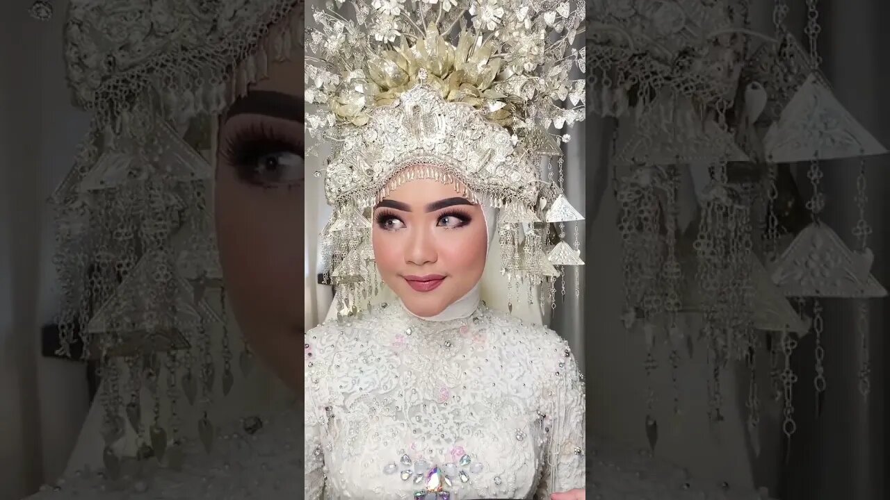 CANTIK & ELEGANT ! PENGANTIN PAKAIAN ADAT PALEMBANG SUMSEL INDONESIA #shorts #short #shortvideo