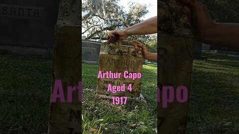 #headstonecleaning #littlelamb #capo #staugustine #cemetery #tombstone #childgrave #childburial