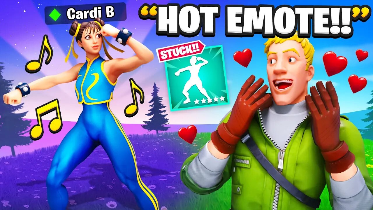 Trolling With “STUCK” TikTok Emote.. (Cardi B)