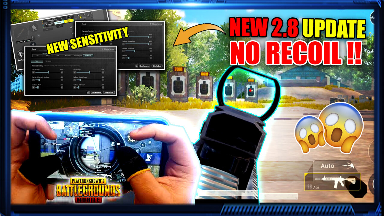 Update 2.8 | Best Sensitivity Setting to Improve Headshot and Aim❌✅| PUBG MOBILE