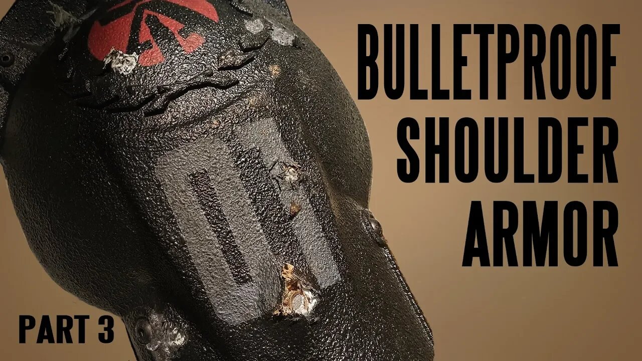 DIY BULLETPROOF Shoulder Armor! Is it really bulletproof?