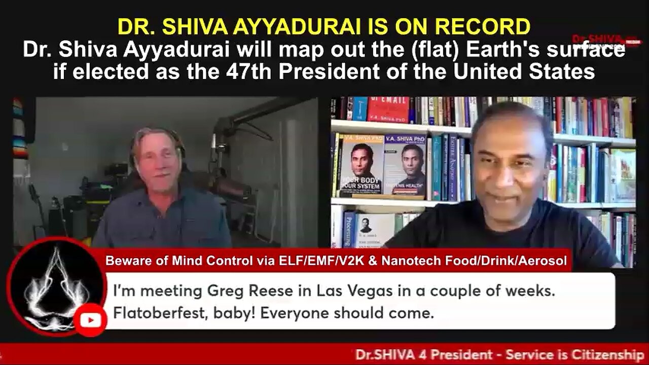 ON RECORD: Dr Shiva Ayyadurai Will Map Out the (Flat) Earth's Surface if Elected as the US President