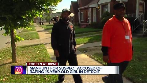 Manhunt continues for suspect accused of raping 15-year-old girl in Detroit