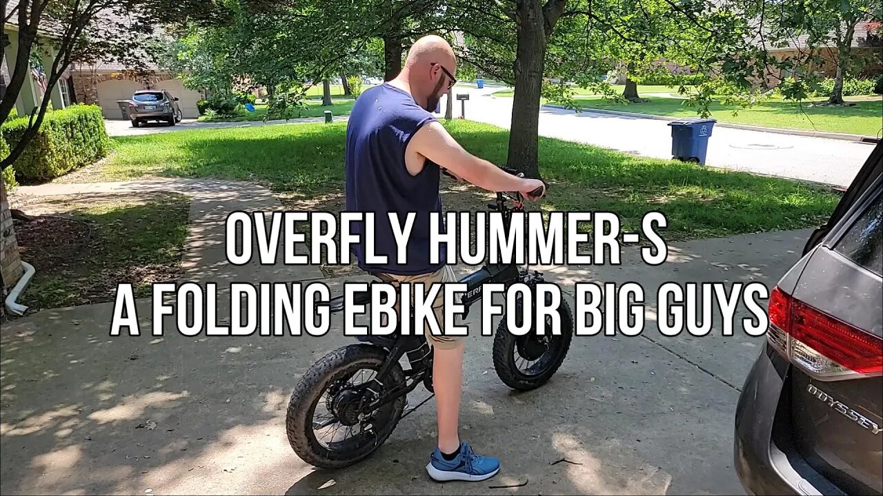 Overfly Hummer-S Folding E-Bike Review for Bigger Guys! 👨‍🦰🚴‍♂️ #ebike #youtube #explore #share