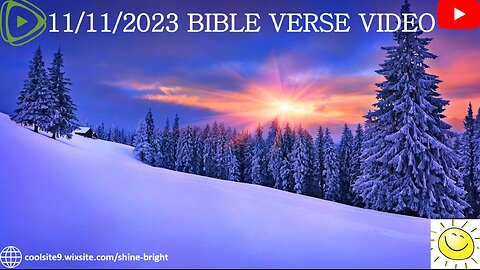 11/11/2023 BIBLE VERSE VIDEO