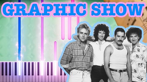 ✨GRAPHIC SHOW👀 - 🎶BOHEMIAN RHAPSODY by QUEEN 🎹 - Piano Visual Art + SPARTITO GRATIS 🎼