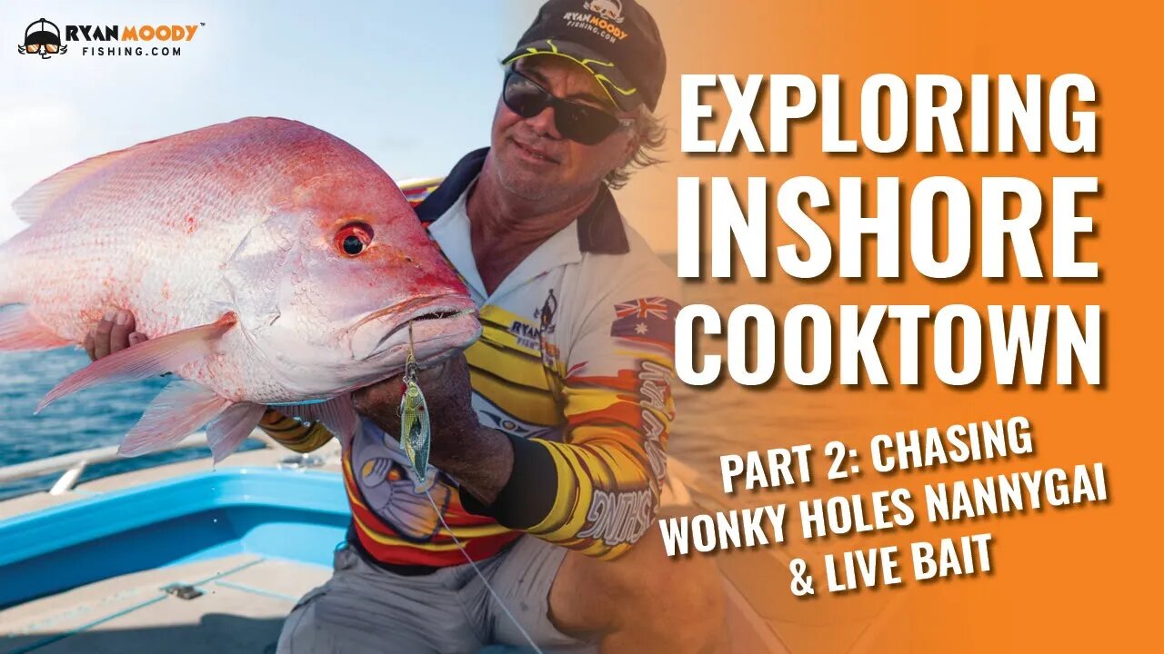 Fishing Inshore Cooktown chasing Wonky Holes Nannygai and Live Bait
