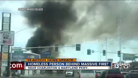 UPDATE: Homeless person may have caused Downtown fire