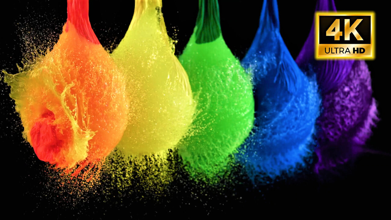 water balloons look amazing in slow motion