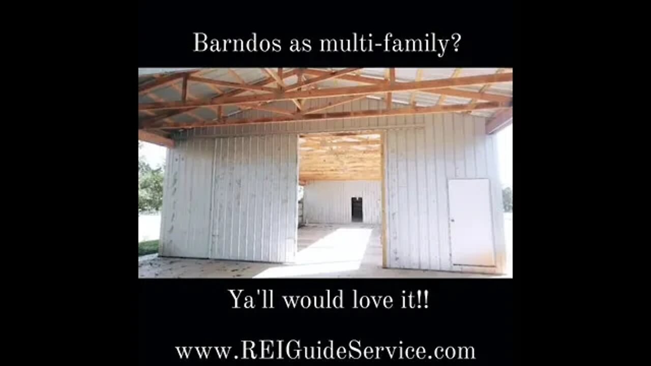 Barndo as a house is a good investment...multi-family barndo is a great one.