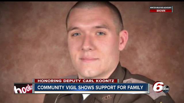 Community vigil marks two years since Howard County Deputy Carl Koontz was killed in the line fo duty