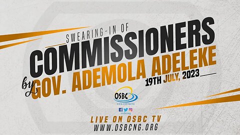 Swearing -in of Commissioners by Governor Ademola Adeleke