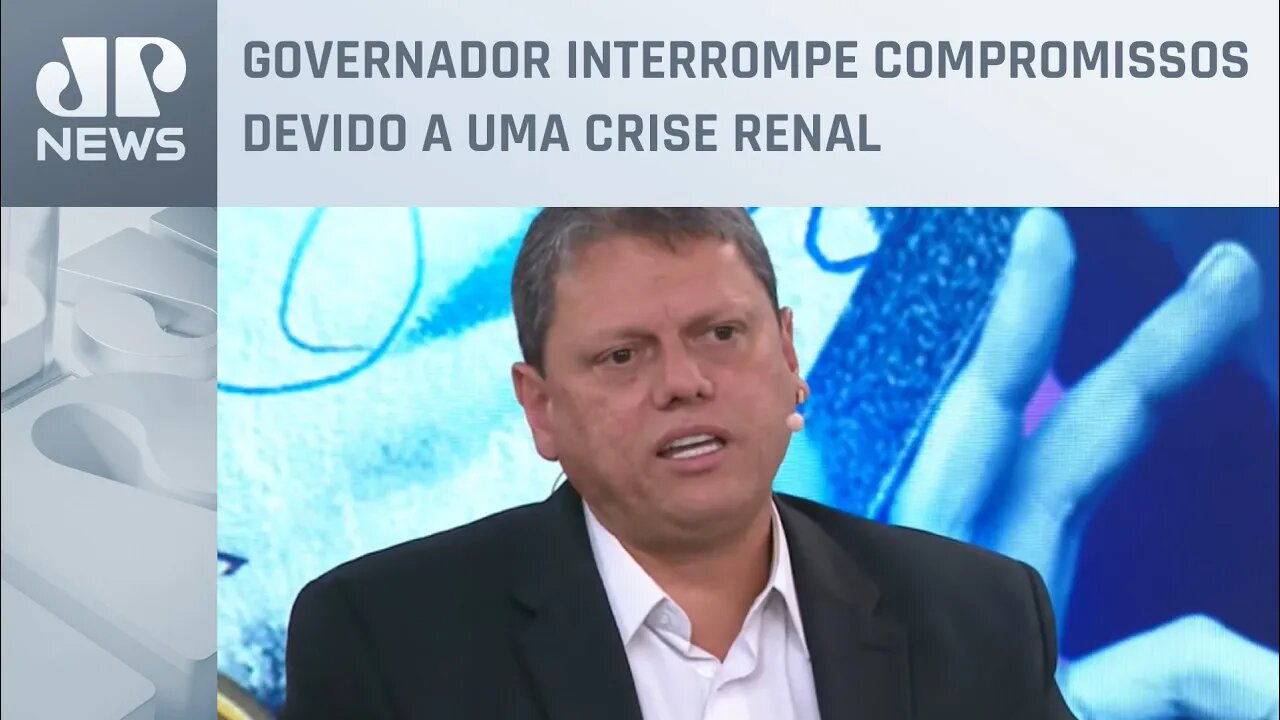 Tarcísio de Freitas recebe alta hospitalar após cirurgia para retirar pedra no rim em Londres