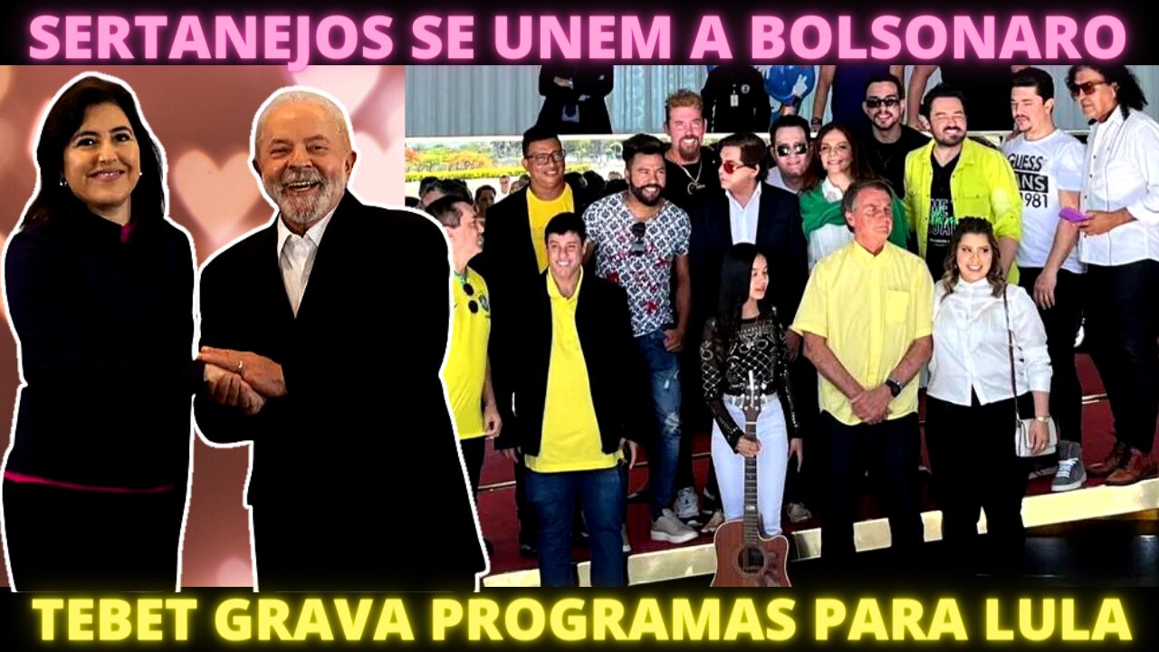 Lula lidera no IPEC - Sertanejos apoiam Bolsonaro - Tebet grava videos para Lula