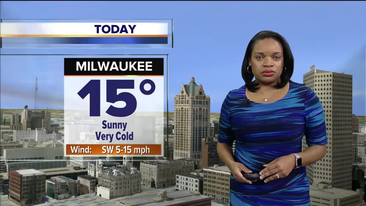 Sunny but very cold Friday with a high of 15 degrees