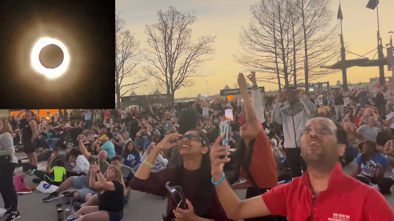 April 8, 2024 - Watching the Total Solar Eclipse at the Indianapolis Motor Speedway