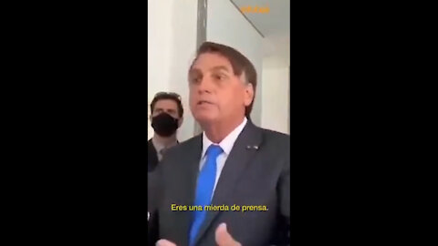 El presidente de Brasil contra la prensa de mierda.