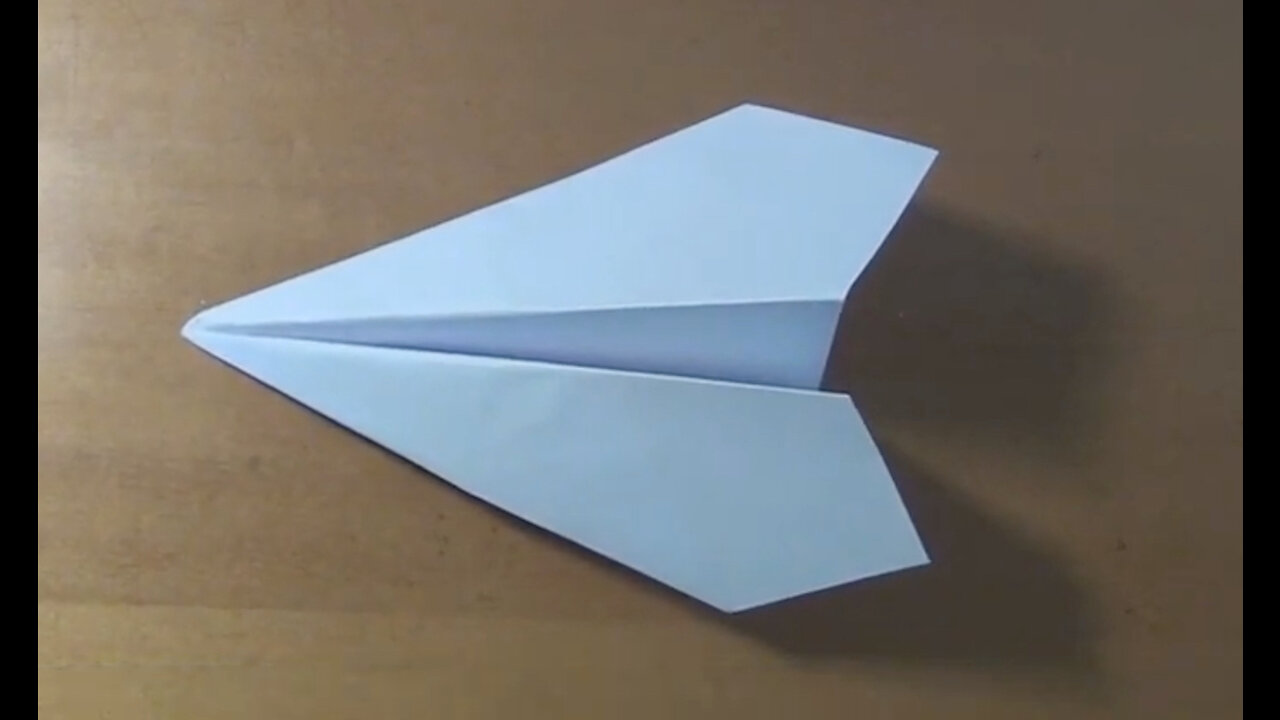 How to fold a paper glider