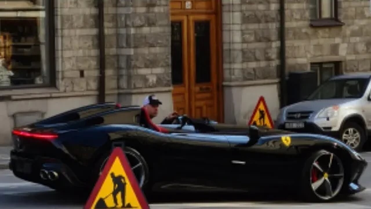 Zlatans 810 HP Ferrari SP2 Monza delivered in Stockholm, Sweden during quarantine