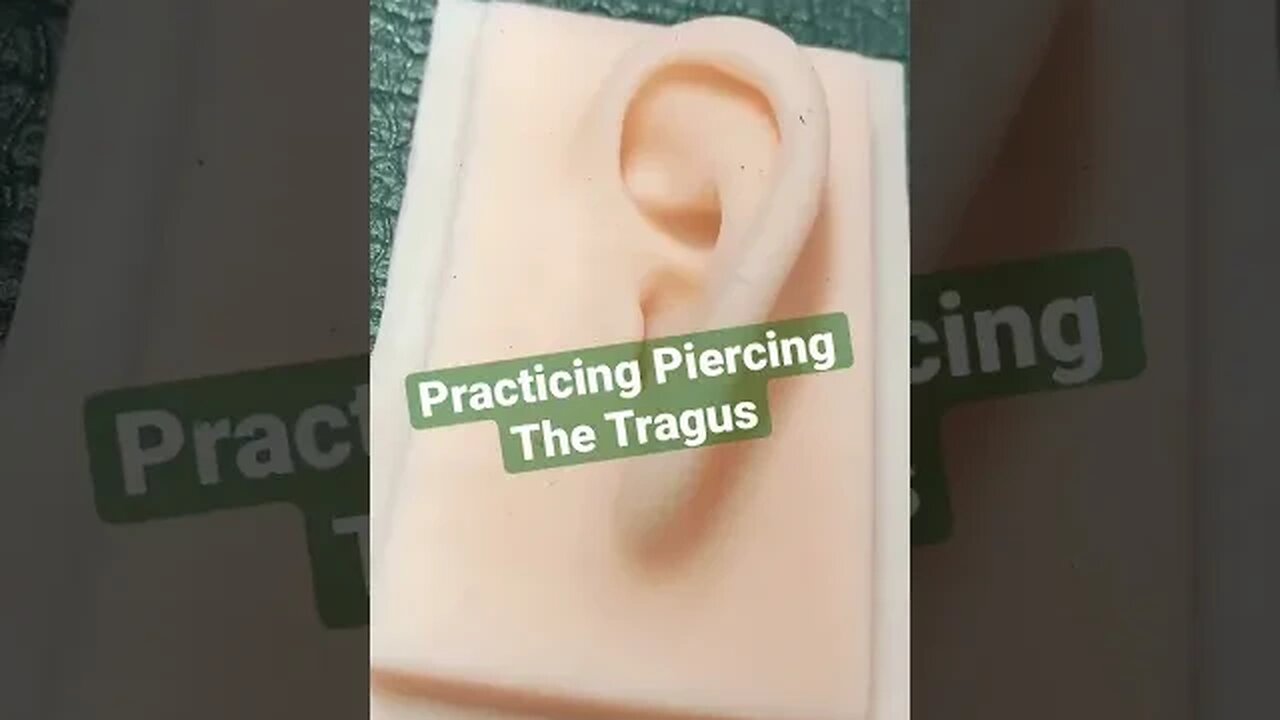 Practice Piercing Tragus Silicon Mold Short