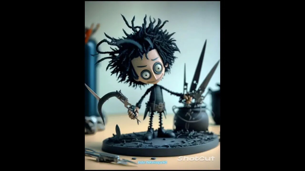 Tim Burton's Edward Scissorhands - AI Generated Artwork